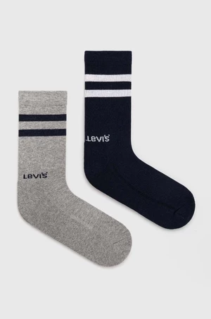 Ponožky Levi's 2-pack tmavomodrá barva