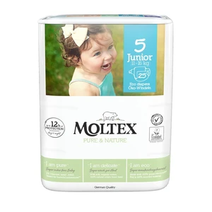 MOLTEX Dětské plenky Pure & Nature Junior 11–16 kg 25 ks