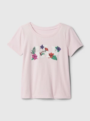 Pink girly T-shirt with GAP logo