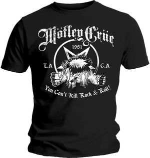 Motley Crue Camiseta de manga corta You Can't Kill Rock & Roll Black S