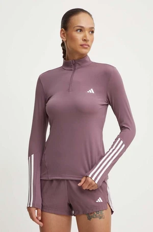 Tréningová mikina adidas Performance Hyperglam fialová farba, s potlačou, IX3222