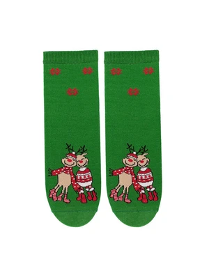 Bratex 2988 X-Mass Socks Women's 36-41 green/lurex d-032