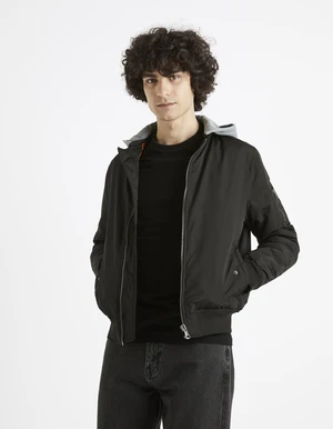 Celio Cujameshoo Hooded Bomber Jacket - Men