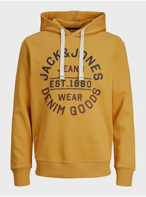 Jack & Jones Mikk Mens Mustard Hoodie - Men