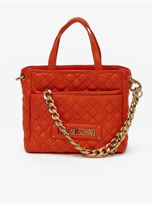 Orange Ladies Handbag Love Moschino - Women