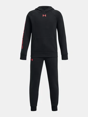 Set of boys' sweatshirt and sweatpants in black Under Armour Rival