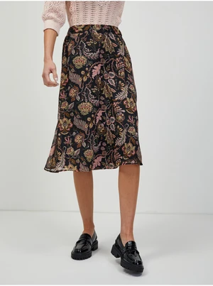 Black floral skirt ORSAY - Women