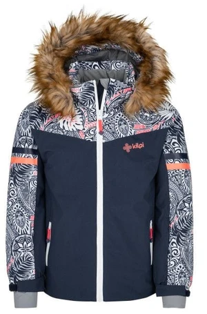 Girls' ski jacket KILPI LENA-JG dark blue