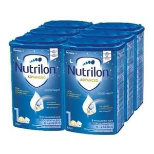 NUTRILON Advanced 1 Good Night počáteční kojenecká mléka 6 x 800 g