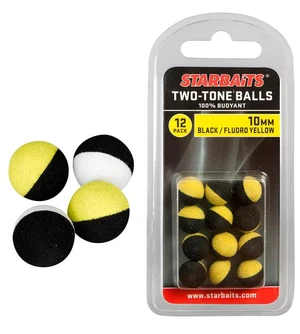 Starbaits plávajúce guličky two tones balls-14 mm čierna / biela (plávajúca gulička) 6ks