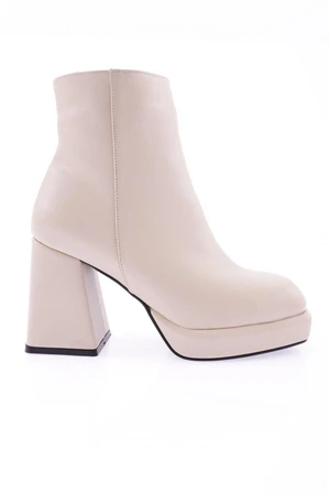 DGN 1908 Women's Boots with a Thick Sole and Frame Heels.