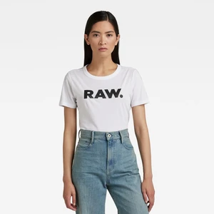 G-STAR T-shirt - RAW. Slim R T WMN WHITE