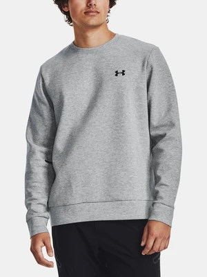 Under Armour Sweatshirt UA Unstoppable Flc Crew-GRY - Men's