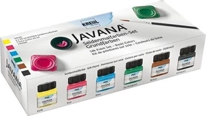 Kreul Javana Ensemble de couleurs pour la soie Basic Colours 6 x 20 ml