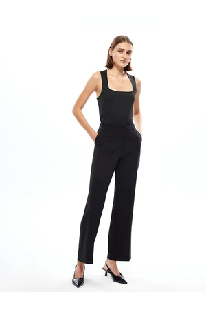 LC Waikiki Lcw Elastic Waist Wide Leg Women's Trousers