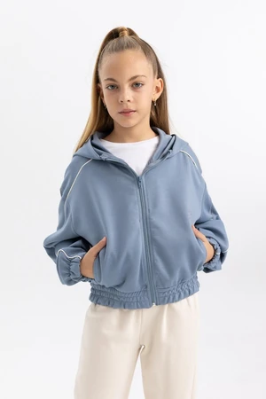 DEFACTO Girl's Hooded Cardigan