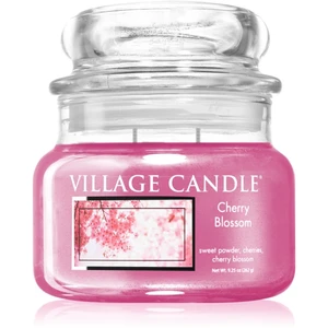 Village Candle Cherry Blossom vonná svíčka (Glass Lid) 262 g