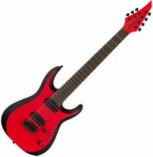 Jackson Pro Plus Series DK Modern MDK7 HT EB Satin Red with Black bevels Chitară electrică