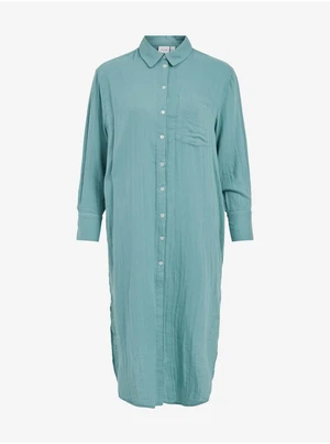 Light blue shirt midishdresses VILA Frila - Ladies