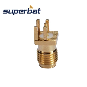 Superbat 10pcs SMA End Launch Female PCB Mount .062''(1.57mm) Short Version Connector