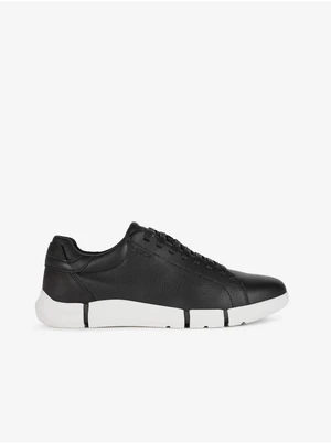 Black Men's Leather Sneakers Geox - Men