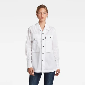 G-STAR Košeľa - Boyfriend shirt biela