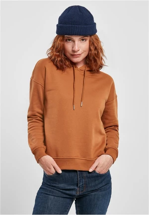 Women's hooded caramel