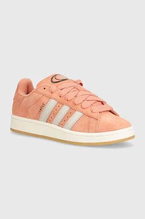 Semišové sneakers boty adidas Originals CAMPUS 00s růžová barva, ID8268