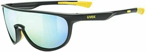 UVEX Sportstyle 515 Black Mat/Mirror Yellow Fahrradbrille