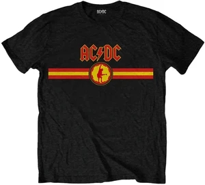 AC/DC Tričko Logo & Stripe Black L