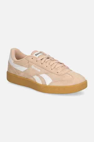 Semišové sneakers boty Reebok Classic Smash Edge růžová barva, 100208244