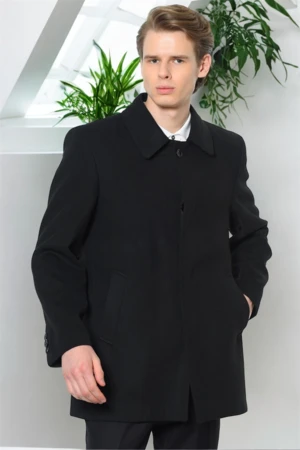 PLT8206 DEWBERRY MEN'S COAT-STRAIGHT BLACK