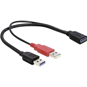 Delock #####USB-Kabel #####USB 3.2 Gen1 (USB 3.0 / USB 3.1 Gen1) #####USB-A Stecker, #####USB-A Buchse 30.00 cm čierna p