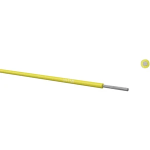 LiH-T120 1,00qmm yellow, Hook-up wire, stranded, 120°C, zero halogen 65010004 Kabeltronik