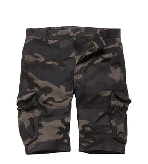 Kraťasy Rowing Vintage Industries® - Dark Camo (Barva: Black Camo , Velikost: L)