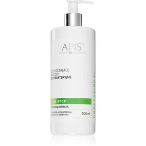 Apis Natural Cosmetics Acne-Stop Home TerApis čisticí a odličovací mléko se zeleným čajem 500 ml