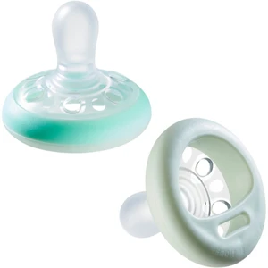 Tommee Tippee Closer To Nature Breast-like Natural Night 0-6m cumlík 2 ks