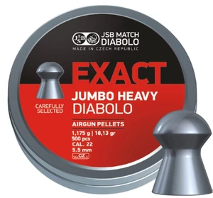 Diabolky Exact Jumbo Heavy 5.52 mm JSB® / 500 ks (Farba: Viacfarebná)