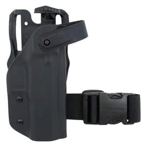 OWB CZ P-10 F - taktické pištoľové puzdro s automatickou poistkou RH Holsters® – uchycení na platformu, Čierna (Farba: Čierna, Typ uchycení: uchytenie