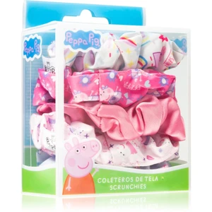 Peppa Pig Scrunchies gumičky do vlasov pre deti 5 ks