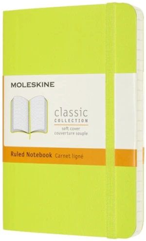 Moleskine Zápisník žlutozelený S, linkovaný, měkký