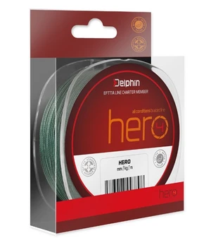 Delphin splétaná šňůra hero-průměr 0,18 mm / nosnost 12,3 kg / návin 117 m