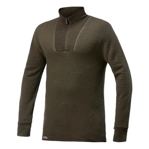 Merino mikina WOOLPOWER Zip Turtleneck 400g UNISEX - Pine Green Velikost: M