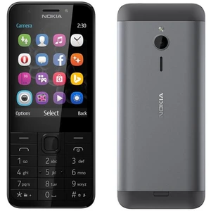 Nokia 230, Dual SIM | Dark Silver, Treida C - použité, záruka 12 mesiacov