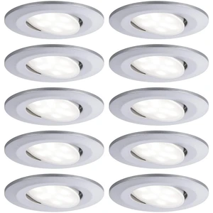 Paulmann 99923 Calla LED vstavané kúpeľňové svetlo sada 10 ks 60 W neutrálna biela  chróm (matný)