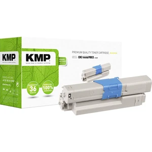 KMP toner  náhradný OKI 44469803 kompatibilná čierna 3500 Seiten O-T27