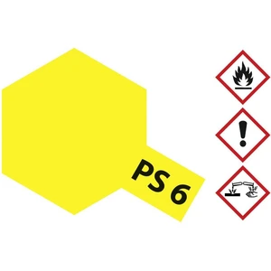 Tamiya farba Lexan žltá PS-6 nádoba so sprejom 100 ml