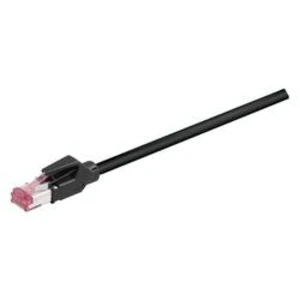 Síťový kabel RJ45 Bachmann 918.034, CAT 6A, S/FTP, 5.00 m, černá