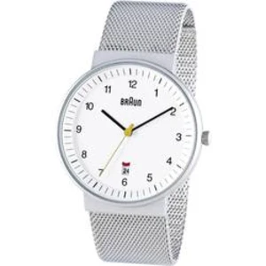 Ručičkové náramkové hodinky Braun Quartz, bílá