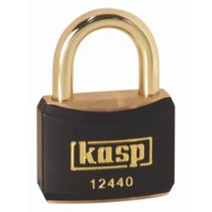 Visací zámek na klíč Kasp K12440BLAA1, 40 mm, zlatožlutá